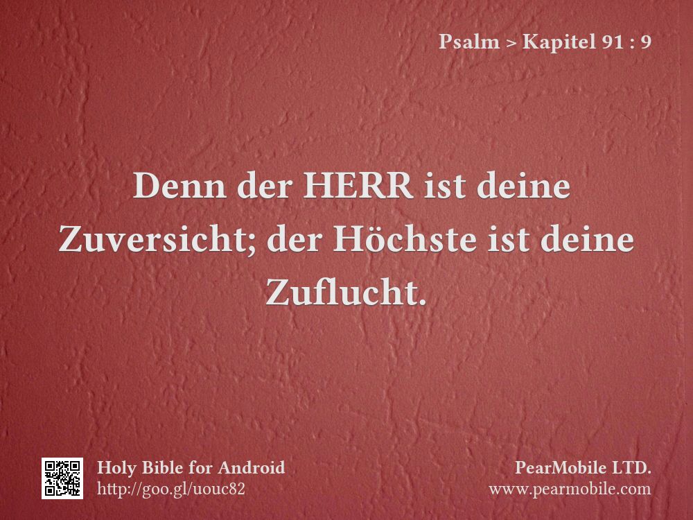 Psalm, Kapitel 91:9